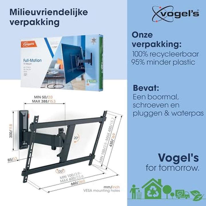 Actual product image Vogels TVM 3625 (Wall, 77", 35 kg)