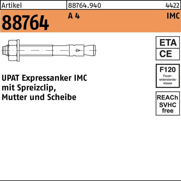 Produktbild Upat Expressanker R 88764 IMC 8/ 10/ 71 A 4 (100 Stk.)