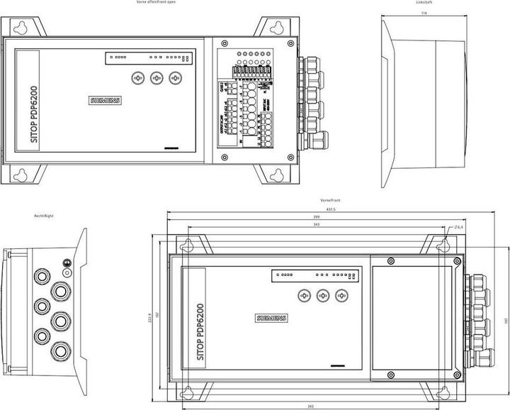 Produktbild Siemens 6EP34377DH003DY0 Stromversorgung 24 V 46 A 1104 W Inhalt 1 St.