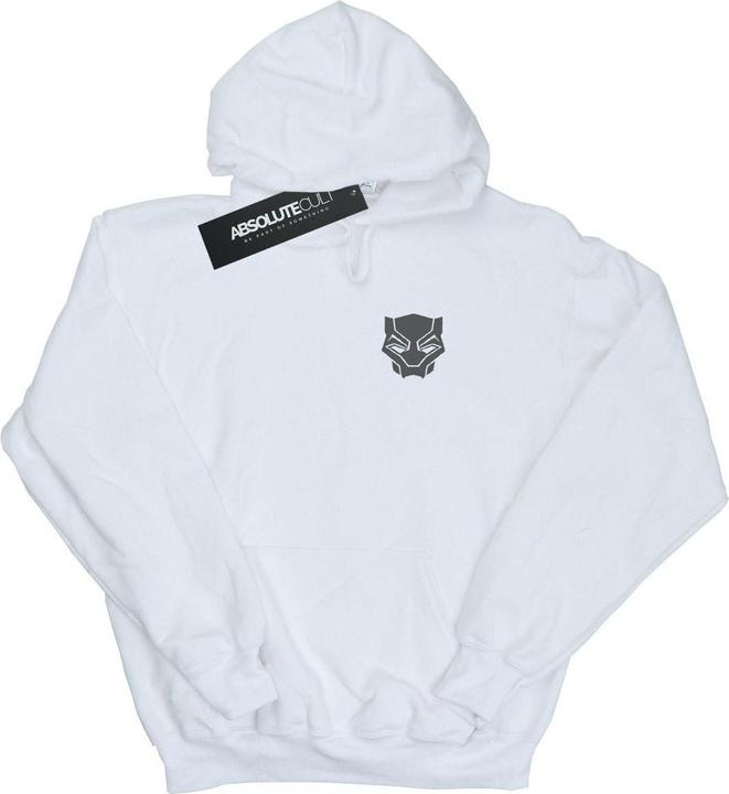 Produktbild Jungen Black Panther Schwarz auf Schwarz Brust Druck Hoodie (140, 146)