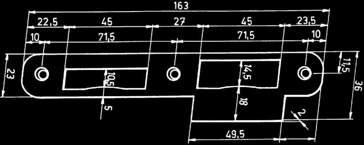 Actual product image Schänis Mortise lock (Mortise lock)