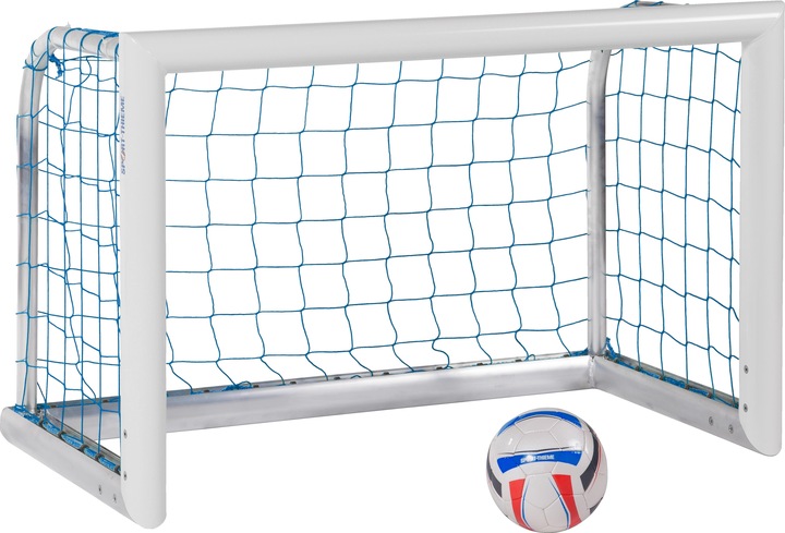 Sport-Thieme Alu-Mini-Trainingstor Professional Kompakt, Weiss-Pulverbeschichtet