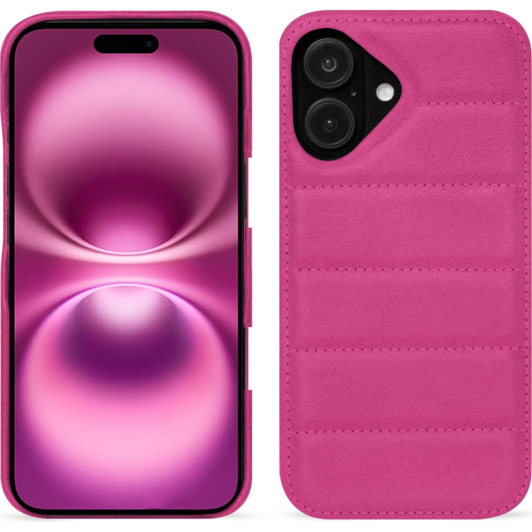 Noreve Lederschutzhülle (Apple iPhone 16 Plus), Smartphone Hülle, Rosa