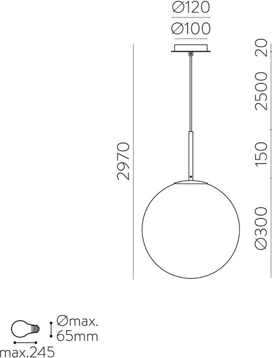 Produktbild ACB Iluminacion ACB Pendelleuchte Parma (E27)