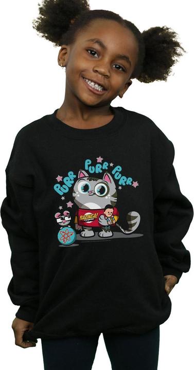 Actual product image Dam Girls Bazinga Kitty Sweatshirt (152, 158)