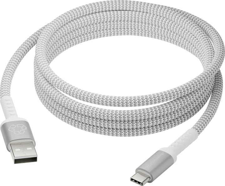 dbramante1928 re-charge - BRD Cable - 2.5m USB-A to USB-C - W, 2.5 m, USB A, USB C, USB 2.0, 480 Mbi (2.50 m, USB 2.0)