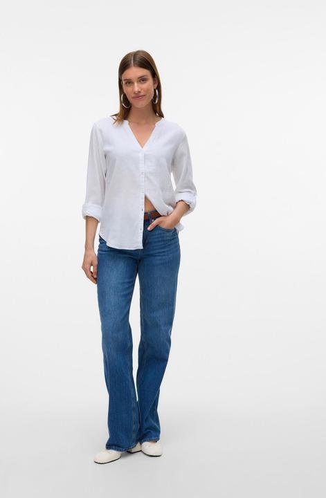 Produktbild Vero Moda Vmlinn Ls V-Neck Shirt Wvn Noos (XS)