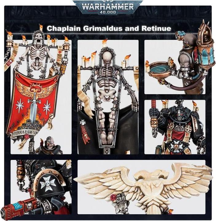 Actual product image Games Workshop Chaplain Grimaldus & Retinue (Plastic)