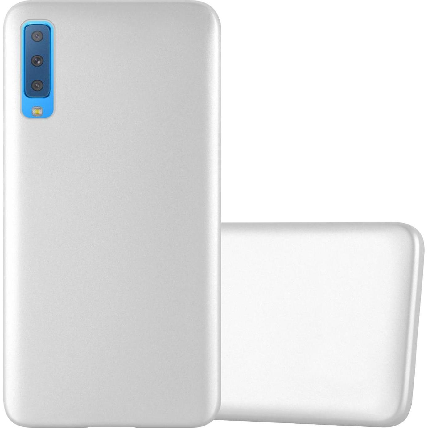 Thumbnail - Cadorabo TPU Matt Metallic Cover (Samsung Galaxy A7 (2018)), Smartphone Hülle, Silber
