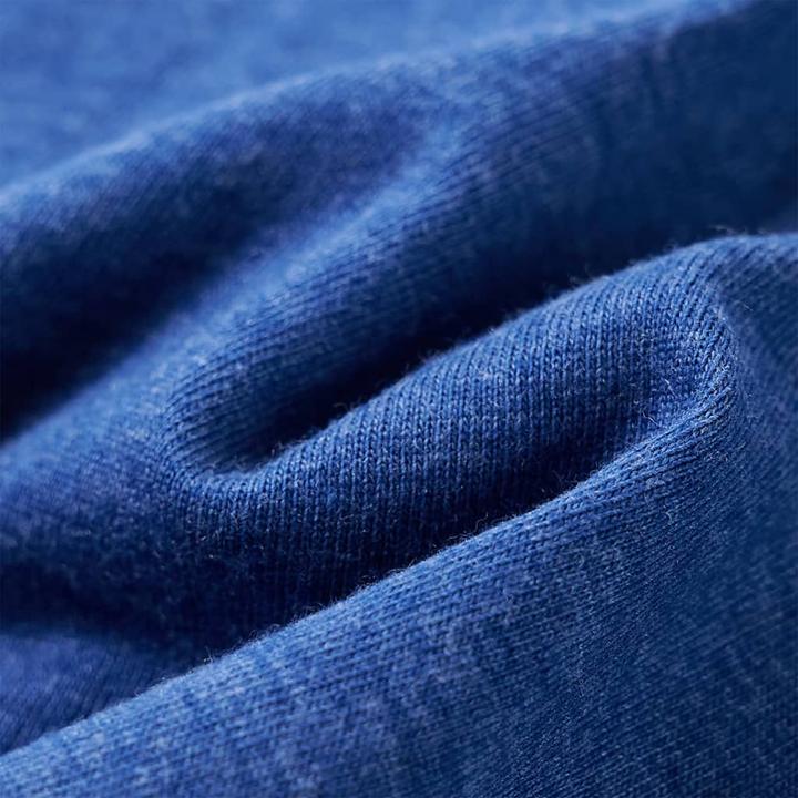 Immagine prodotto vidaXL Maglietta da bambino blu scuro melange 128,Materiale: 80 (128)