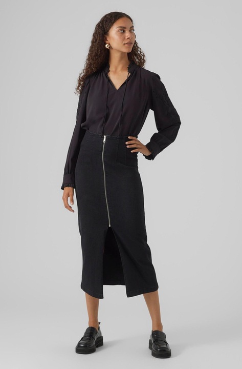 Immagine prodotto Vero Moda Camicetta regular fit con scollo a V e polsini con bottone (S)