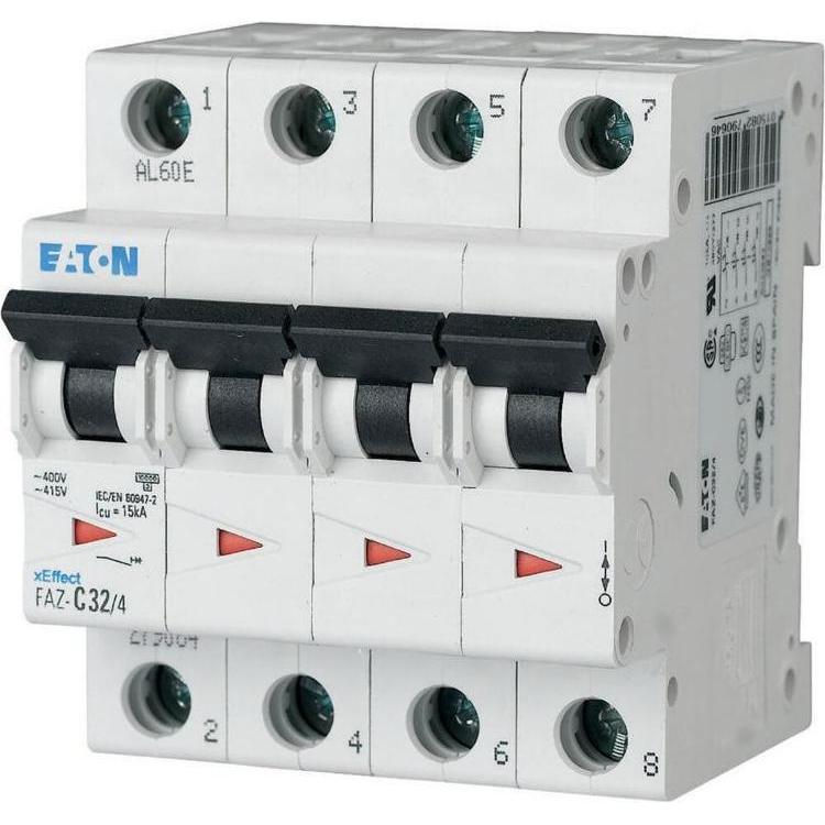 Eaton, Schutzschalter, Leitungsschutzschalter, 2,5 A, 4p, 279024