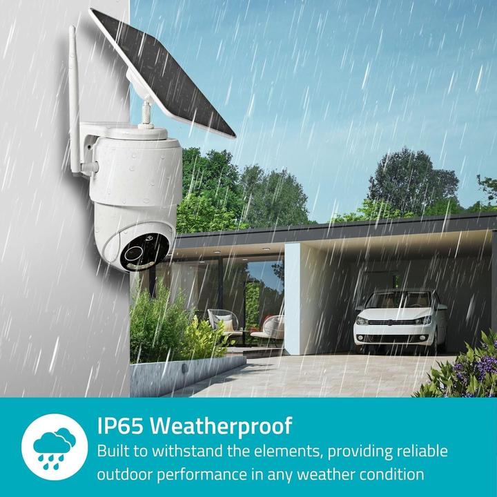 Actual product image Nedis SmartLife Outdoor Camera | Wi-Fi | Full HD 1080p | Pan tilt | IP65 | Max. Battery life: 5 (1920 x 1080 Pixels)