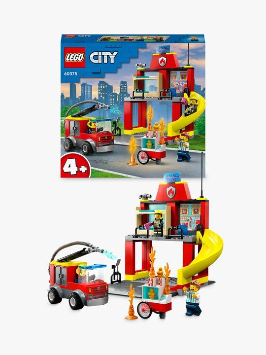 Produktbild LEGO Feuerwehrstation und Löschauto (60375, LEGO City)