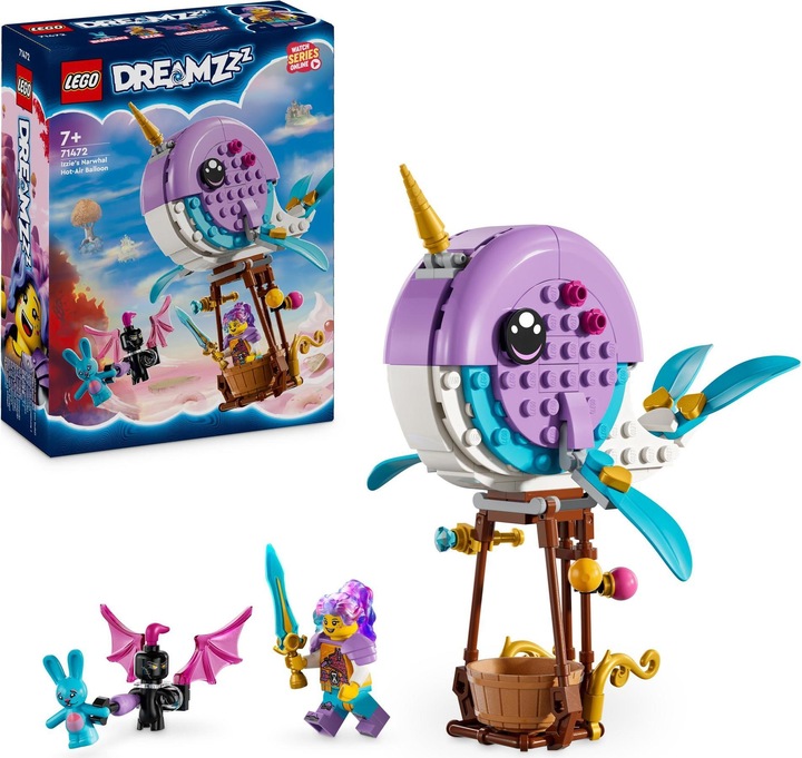 Immagine prodotto LEGO 71472 La mongolfiera di Izzie's Narwhal (71472, LEGO Dreamzzz)