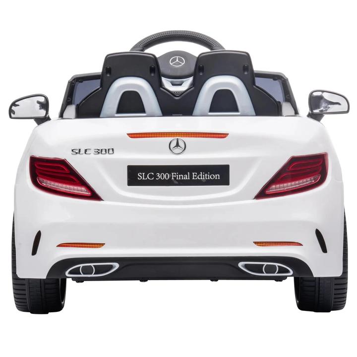Image du produit Swisshandel24 Voiture électrique pour enfants, télécommande, ceinture de sécurité, musique, 3 ans et plus, blanc (12 V)
