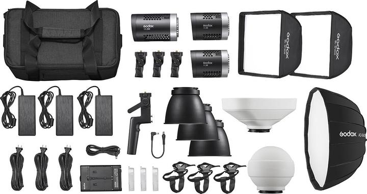 Actual product image Godox ML60 + 2x ML30 Kit mit Zubehör