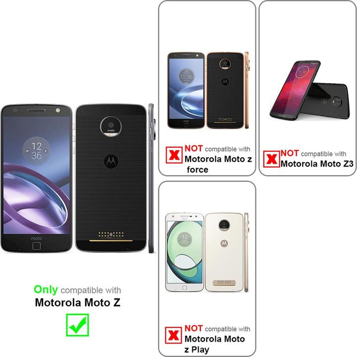 Actual product image Cadorabo Book Classy Style Cover (Motorola Moto Z)