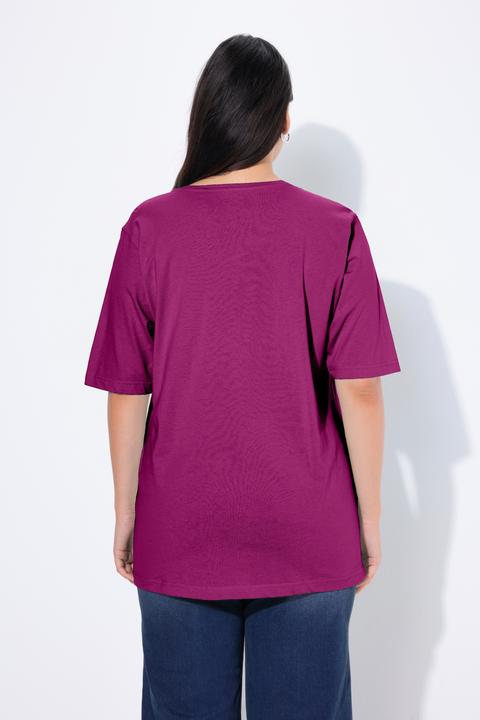 Produktbild Ulla Popken T-Shirt, Rundhalsausschnitt, Relaxed, Halbarm (58)