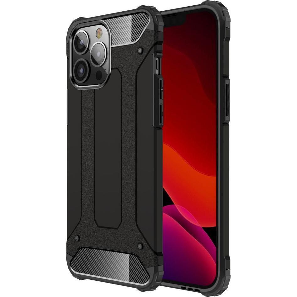 Cover-Discount Hybrid (Apple iPhone 13 Pro Max), Smartphone Hülle, Schwarz