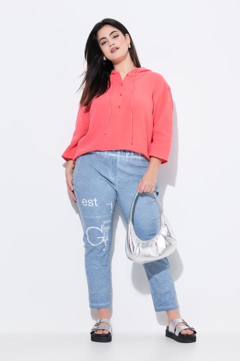 Produktbild Angel of Style Bluse, A-Linie, Musselin, Kapuze (50)