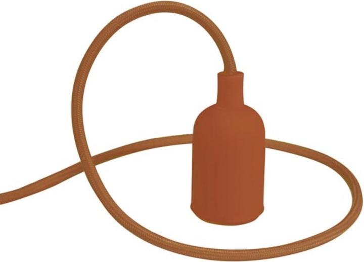 Image du produit Vellight Suspension Design Avec Câble Textile - Marron (E27)