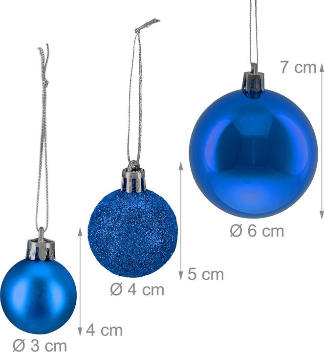 Produktbild Relaxdays 76x Weihnachtskugeln (1 -teilig)