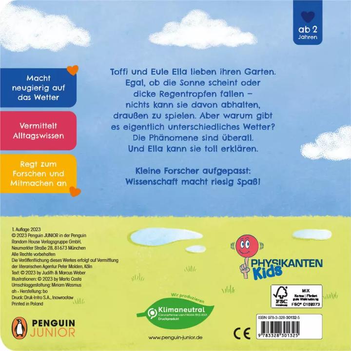 Produktbild Toffi erforscht das Wetter (Deutsch)