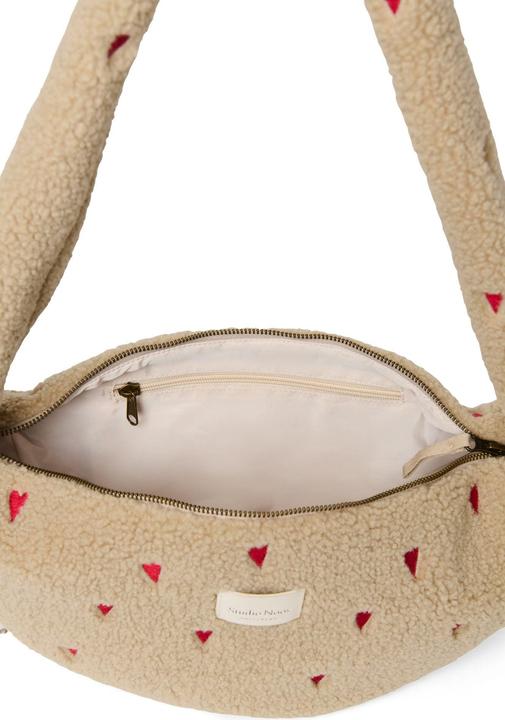 Immagine prodotto Studio Noos Ecru Teddy Hearts Mini Cross Bag