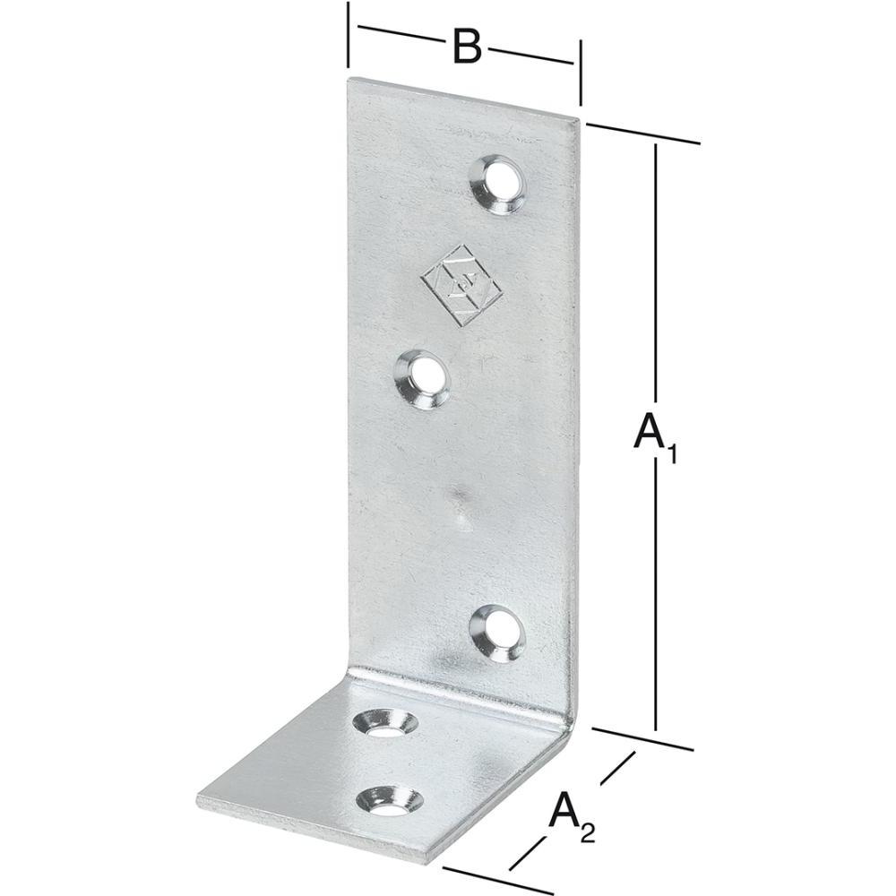 Magni, Baubeschläge + Holzverbinder, Balkenwinkel 100x75 mm Edelstahl (Balkenwinkel)