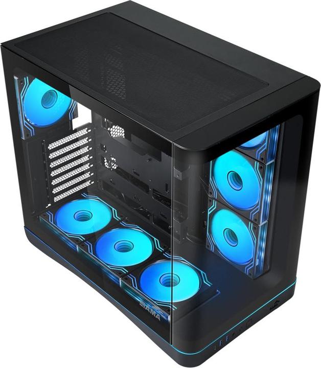 Actual product image Sama V62, Black Mid-tower Case (ATX, ITX, mATX)