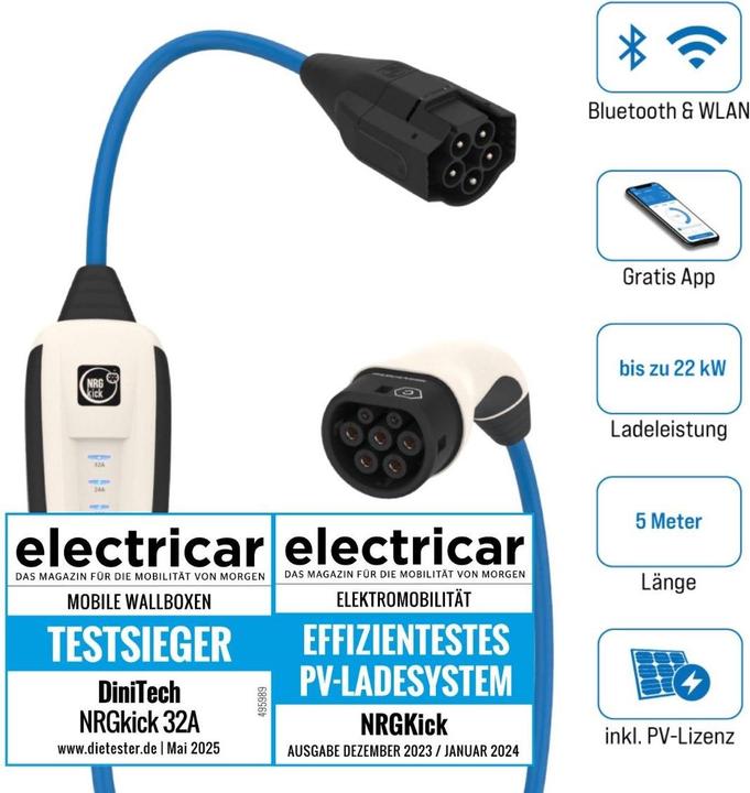 Image du produit NRGkick 32A Pure für PV-Nutzer 5m Standard WLAN