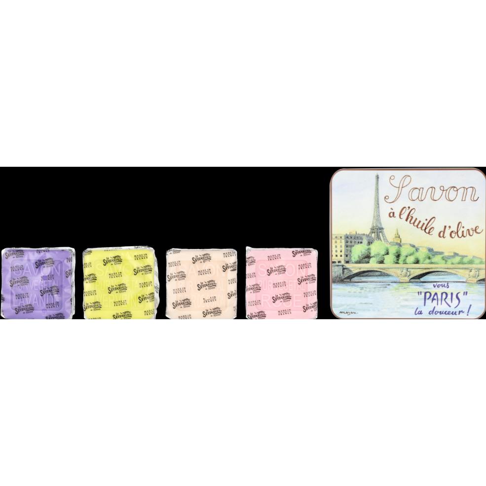 Benois Discop, Handseife, La Savonnerie De Nyons Soap Bar Set 4 Pcs - Eiffel Tower (Hartseife)