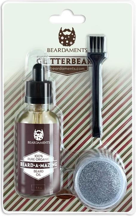 Beardaments Glitter Beard Silber (30 ml)