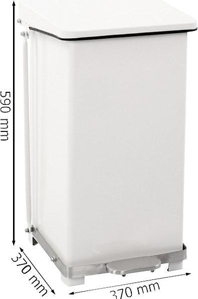 Actual product image kaiserkraft Industrial pedal bin (45 l)