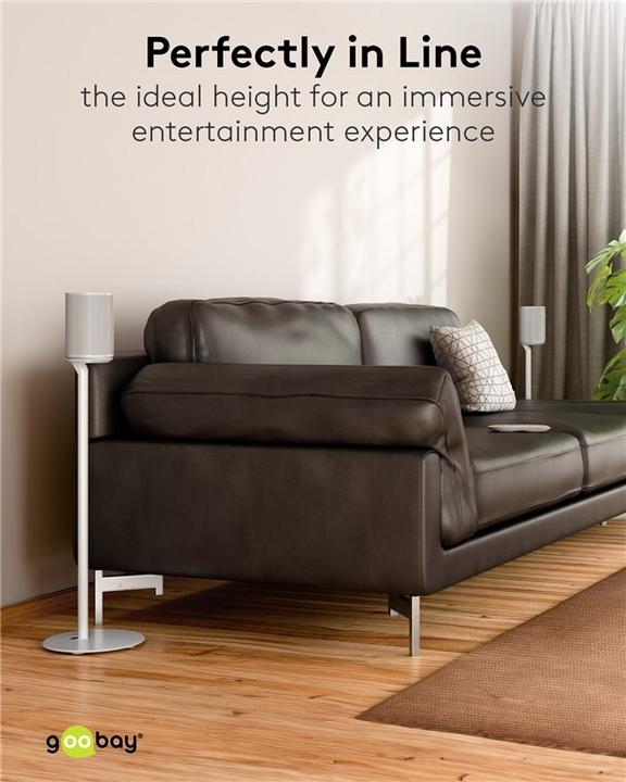 Actual product image Goobay Modern Era 1 Base (1 pair, Stand, Wall installation)