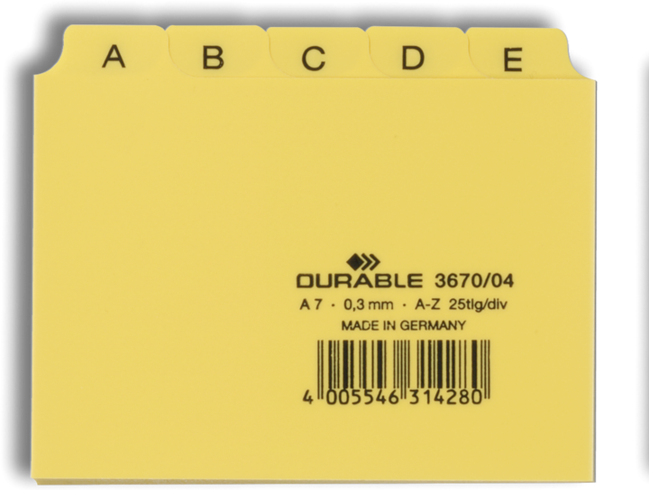 Produktbild Durable Leitregister PP A7 (A7)