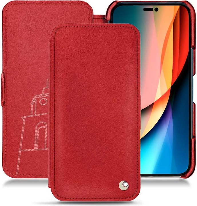 Actual product image Noreve Horizontal leather flap shell (Apple iPhone 14 Pro)