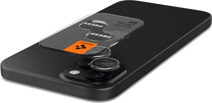 Image du produit Spigen Glas.tR EZ Fit Optik Pro Camera Cover pour iPhone 15 / iPhone 15 Plus - 2 pcs. (2 pièce(s), Apple iPhone 15)
