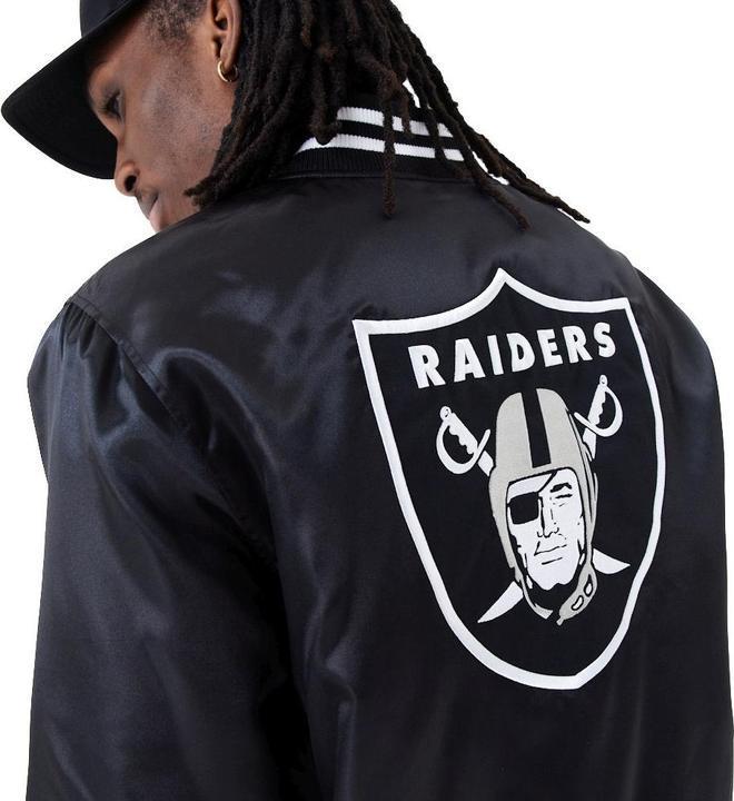 Produktbild New Era Varsity Satin Bomber Jacke Las Vegas Raiders - S (S)