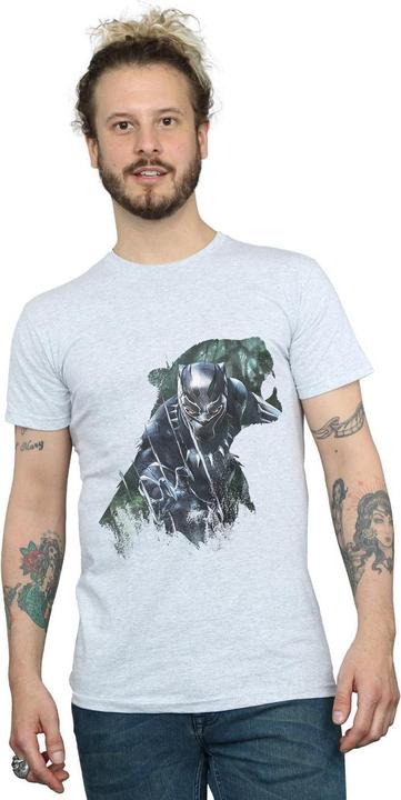 Actual product image Mens Black Panther Wild Silhouette T-Shirt (S)