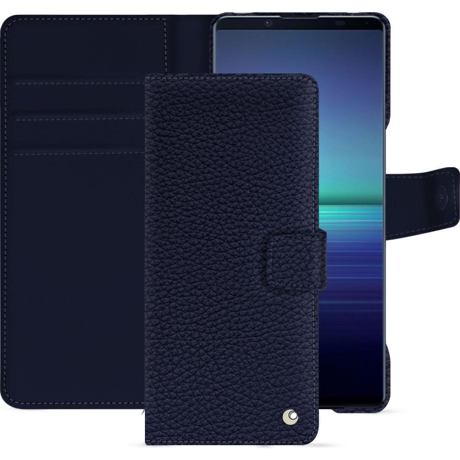 Noreve Lederschutzhülle Sony Xperia 1 V (Sony Xperia 1 V), Smartphone Hülle, Violett