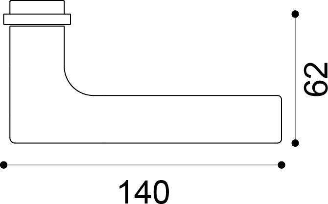 Image du produit Olivari Garnitures de béquilles Lotus Q (Poignée de porte)