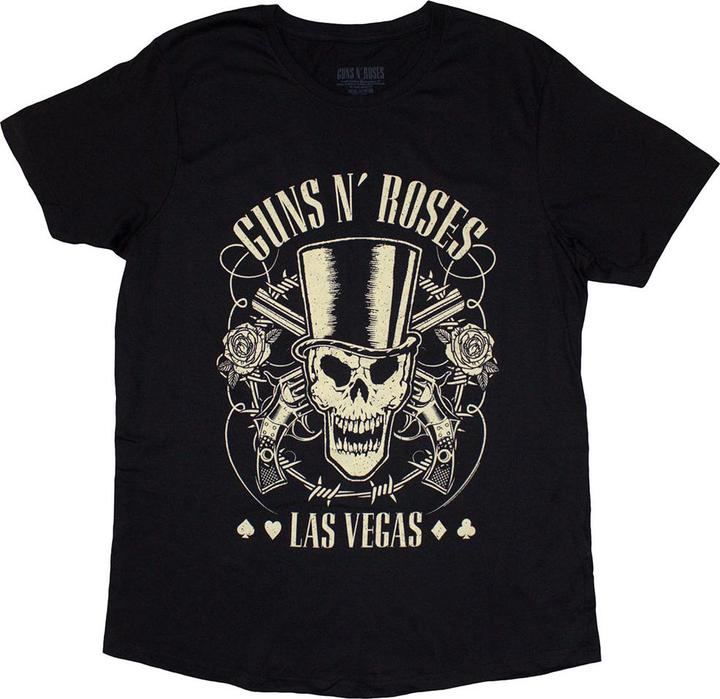 Immagine prodotto Guns N Roses Top Hat, Skull & Pistols Las Vegas (Girlie) (S)