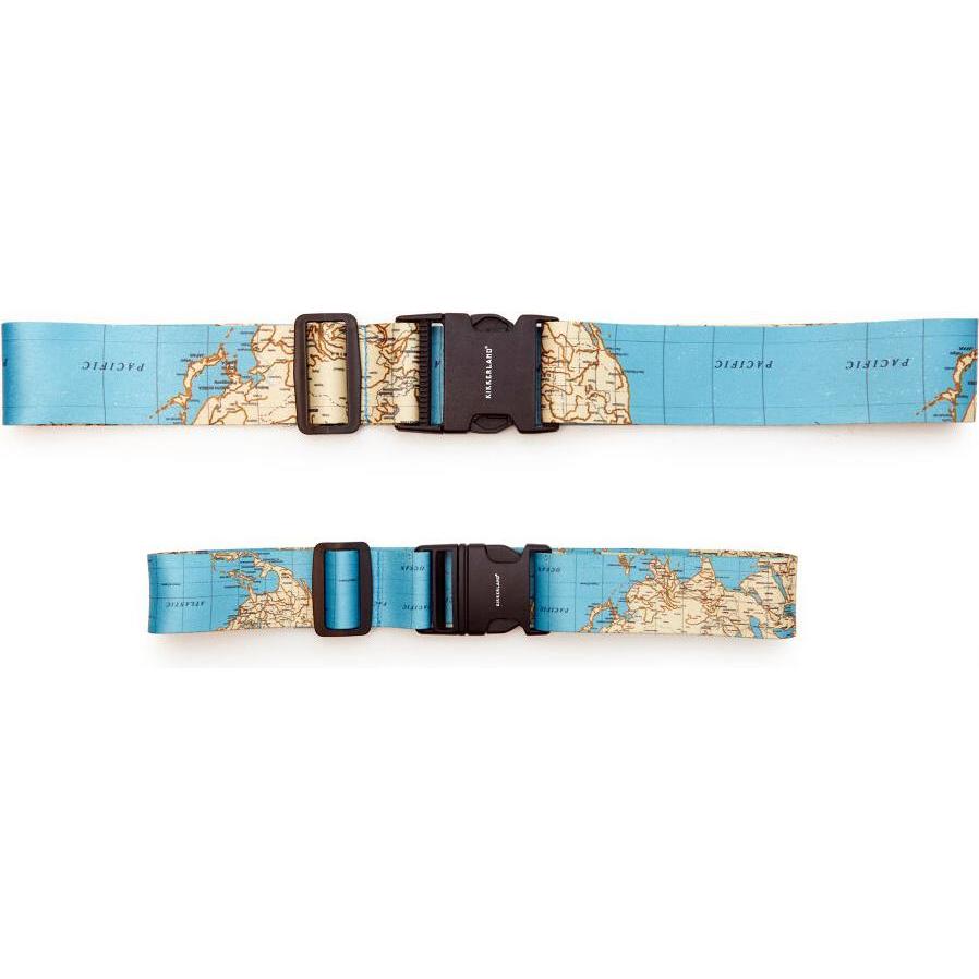 Thumbnail - Kikkerland, Reisezubehör, World Traveler Luggage Straps, Blau, (Kofferriemen)