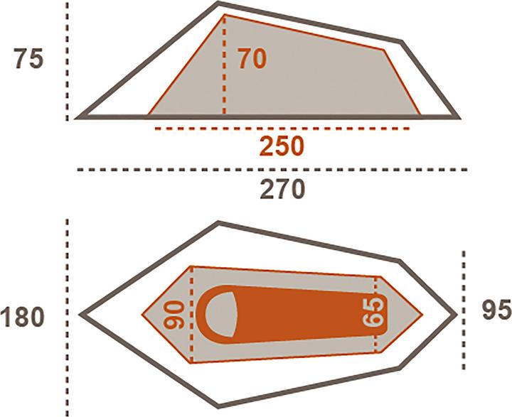 Actual product image Grand Canyon Richmond 1 (Tunnel tent, 1.70 kg, 1 person)