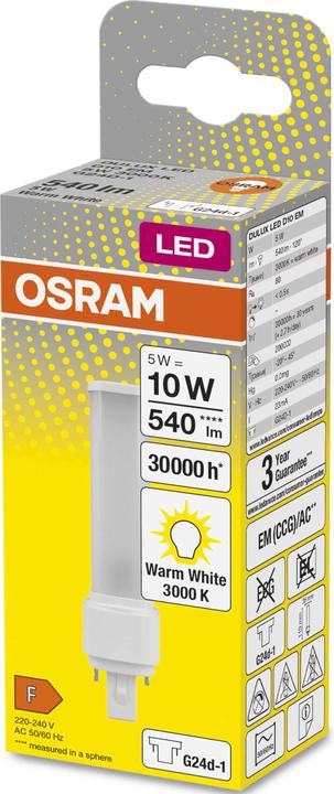 Image du produit Osram Dulux D (G24d-1, 5 W, 540 lm, 1 x, F)