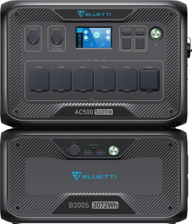 Produktbild Bluetti Portable Station AC500+B300S (3072 Wh, 86.30 kg)