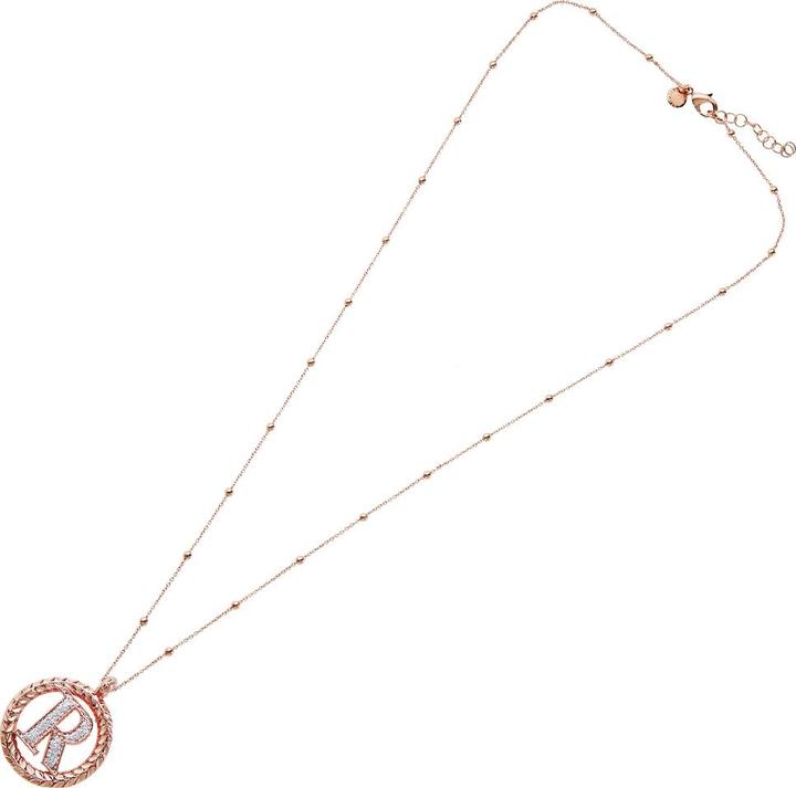 Immagine prodotto Ottaviani Collana in bronzo oro rosa con glitter argento