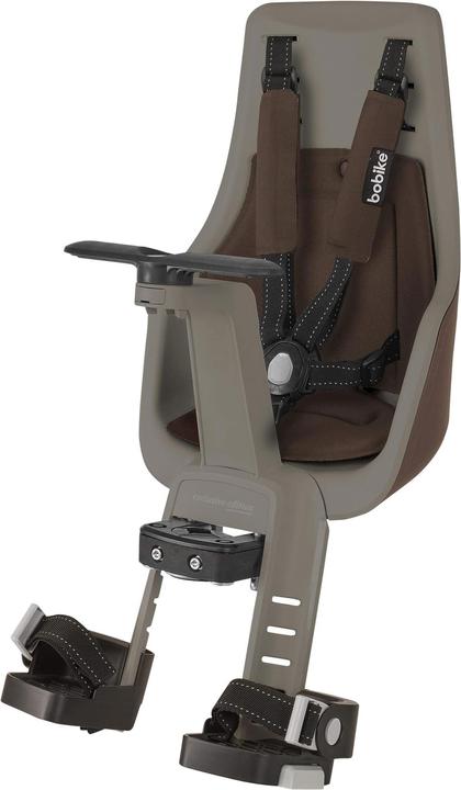 Productafbeelding bobike Mini Exclusive Plus - stuur fietsstoeltje | Bruin toffee